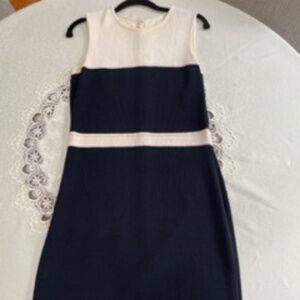 St John knit Dress, Size 4,  Black, and Cream